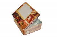 Festive Metal Tin for Christmas