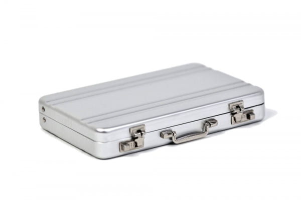 Mini aluminium suitcase for business card