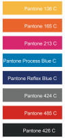Ribbon in darkt blue - Pantone ReflexBlue