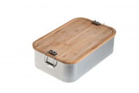 Stainless steel Lunchbox "Junglepicknick" with Bamboo-lid