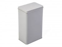 Rectangular tin box, grey