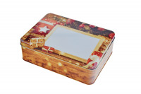 Festive Metal Tin for Christmas